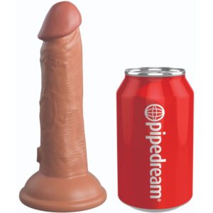 King Cock - Elite Dildo Realistico Silicona 15.2 Cm Caramelo