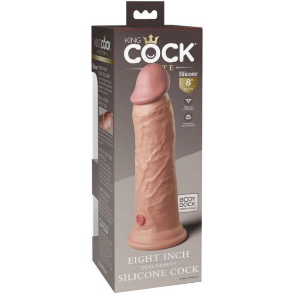 King Cock - Elite Dildo Realistico Silicona 20.3 Cm - Imagen 6