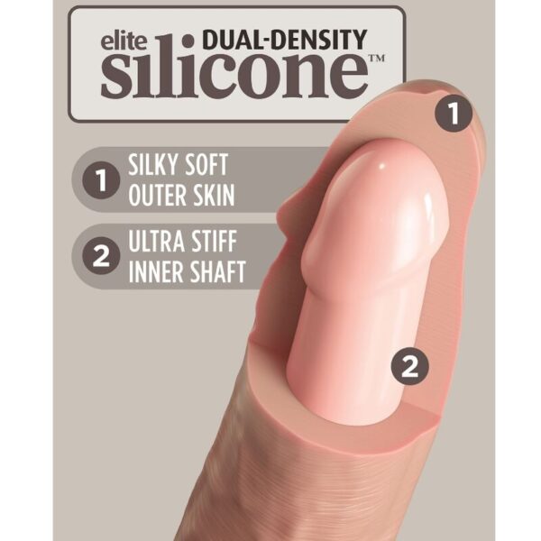 King Cock - Elite Dildo Realistico Silicona 20.3 Cm - Imagen 4