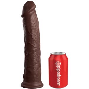 King Cock - Elite Dildo Realistico Silicona 28 Cm Marron