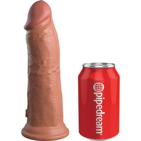 King Cock - Elite Dildo Realistico Vibrador &Amp; Silicona 20.3 Cm Caramelo