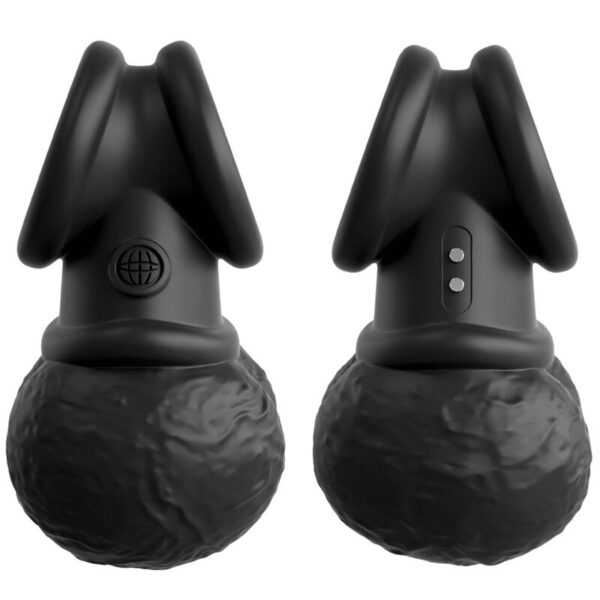King Cock - Elite Anillo Con Testiculos De Silicona Vibrador - Imagen 5