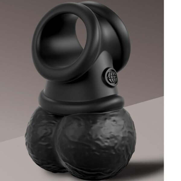 King Cock - Elite Anillo Con Testiculos De Silicona Vibrador - Imagen 3