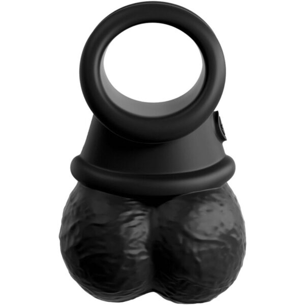 King Cock - Elite Anillo Con Testiculos De Silicona - Imagen 3