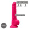 Silexd - Modelo 1 Pene Realistico Silicona Premium Silexpan Fucsia 24 Cm - Imagen 2