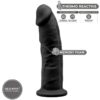 Silexd - Modelo 2 Pene Realistico Silicona Premium Silexpan Negro 23 Cm - Imagen 2