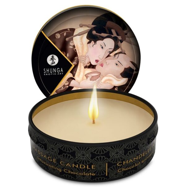 Shunga - Mini Caress By Candelight Vela Masaje Chocolate 30 Ml