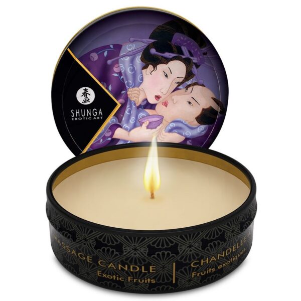 Shunga - Mini Caress By Candelight Vela Masaje Frutas Exoticas 30 Ml