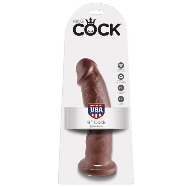 King Cock - 9 Pene Marron 22.9 Cm