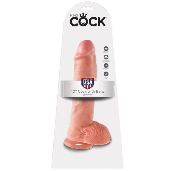 King Cock - 10 Pene Realistico Natural 26.5 Cm