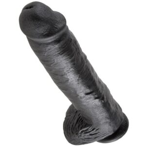 King Cock - 11 Pene Realistico Negro 28 Cm