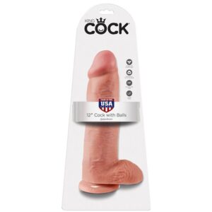 King Cock - 12 Pene Realistico Natural 30.48 Cm