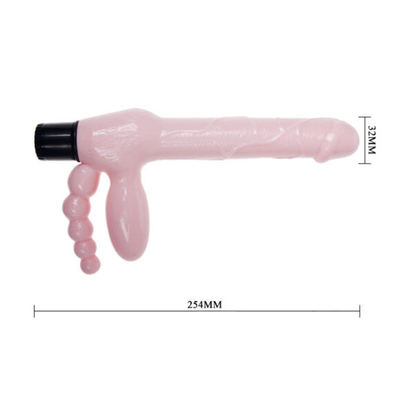 Baile - Arnes Sin Cuerda Tpr Con Vibracion Y Estimulacion Anal 25.4 Cm - Imagen 6