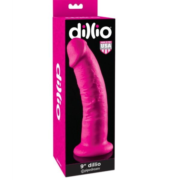 Dillio - Dildo Con Ventosa Rosa 22.9 Cm