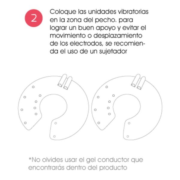 500 Cosmetics - U Breast Aumento Pechos Electroestimulacion - Imagen 3