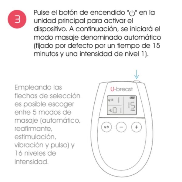 500 Cosmetics - U Breast Aumento Pechos Electroestimulacion - Imagen 4