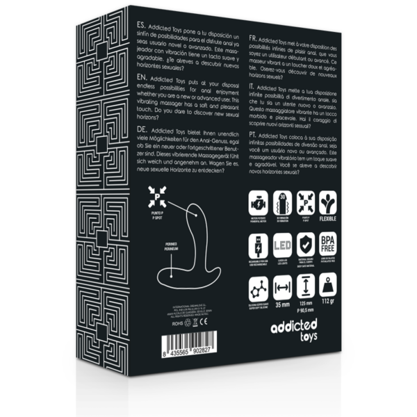 Addicted Toys - Anal Massager Black Vibration - Imagen 6