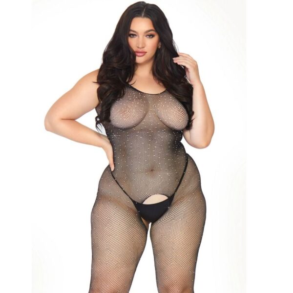 Leg Avenue - Bodystocking Con Abertura 1X-2X - Imagen 3