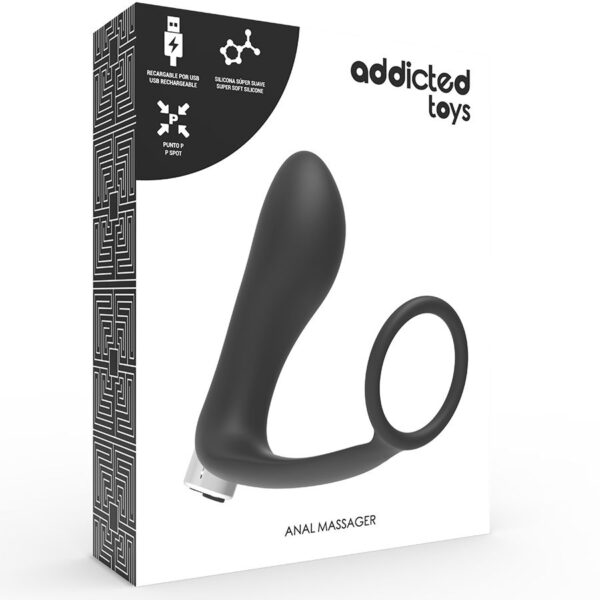 Addicted Toys - Vibrador Prosttico Recargable Model 1 - Negro - Imagen 6