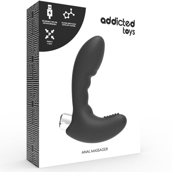 Addicted Toys - Vibrador Prosttico Recargable Model 4 - Negro - Imagen 6