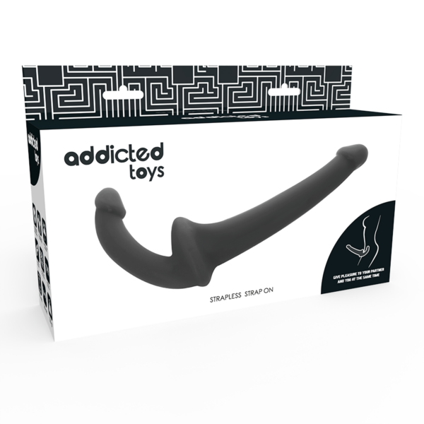 Addicted Toys - Dildo Con Arnés Sin Sujección Negro - Imagen 5