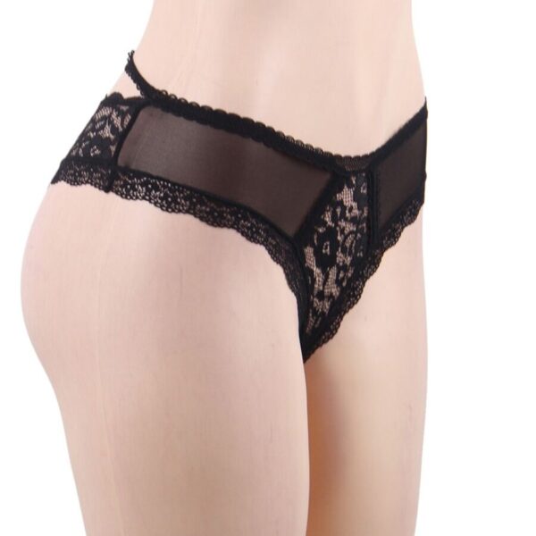 Queen Lingerie - Panties De Encaje Floral S/M