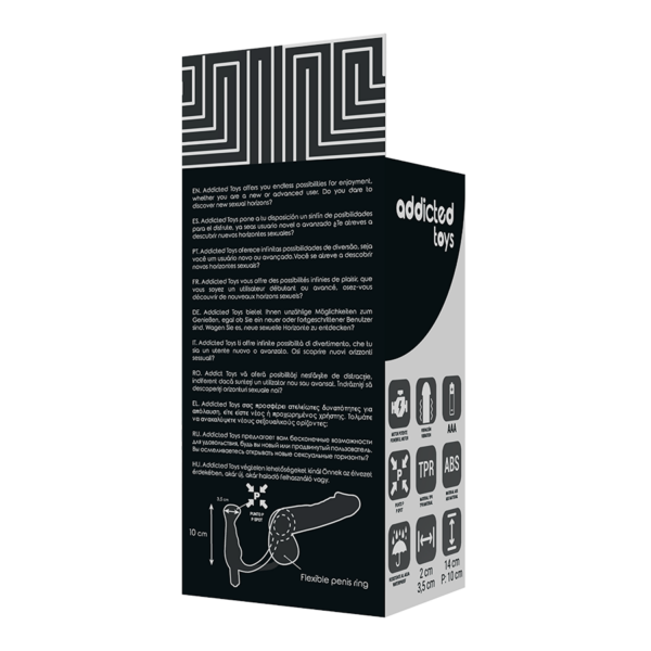 Addicted Toys - Vibrador Prosttico Negro 10 Cm - Imagen 6