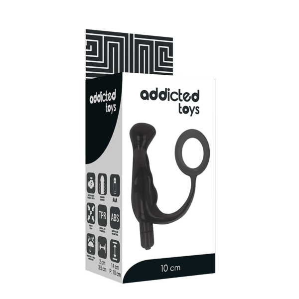 Addicted Toys - Vibrador Prosttico Negro 10 Cm - Imagen 5