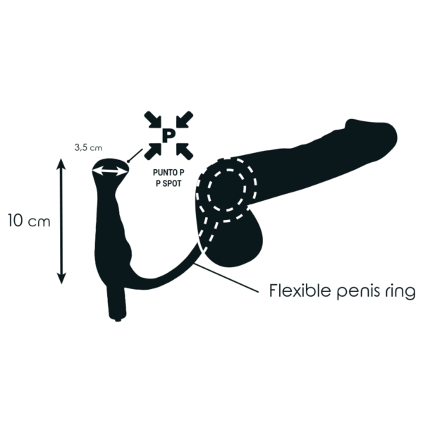 Addicted Toys - Vibrador Prosttico Negro 10 Cm - Imagen 4