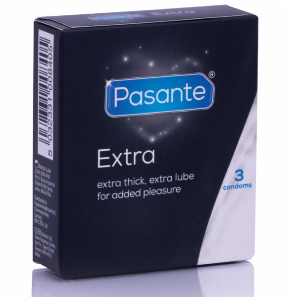 Pasante - Extra Preservativo Extra Gruesos 3 Unidades