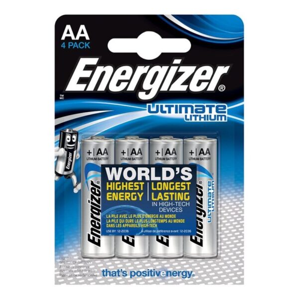 Energizer - Ultimate Lithium Pila Litio Aa L91 Lr6 1