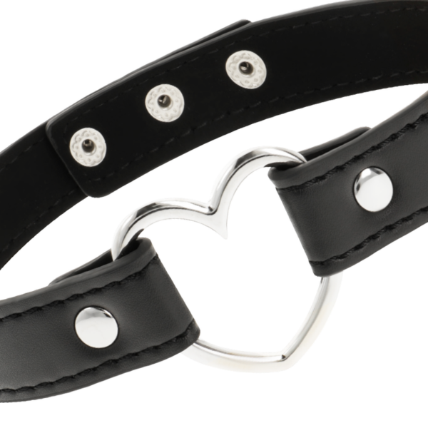 Coquette Chic Desire - Collar Cuero Vegano Accesorio Woman Corazón - Imagen 4