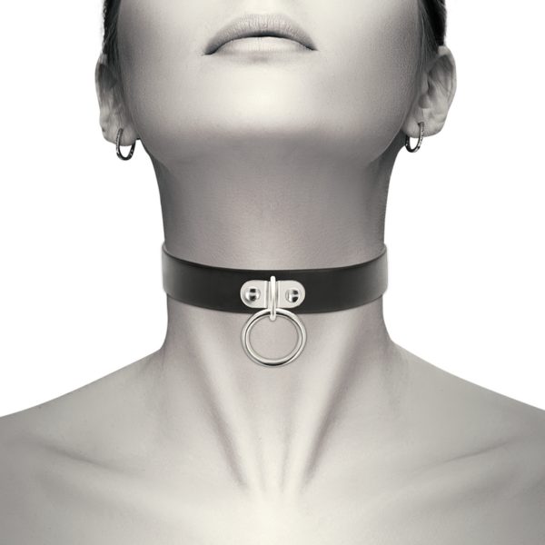 Coquette Chic Desire - Collar Cuero Vegano Accesorio Woman Fetish - Imagen 2