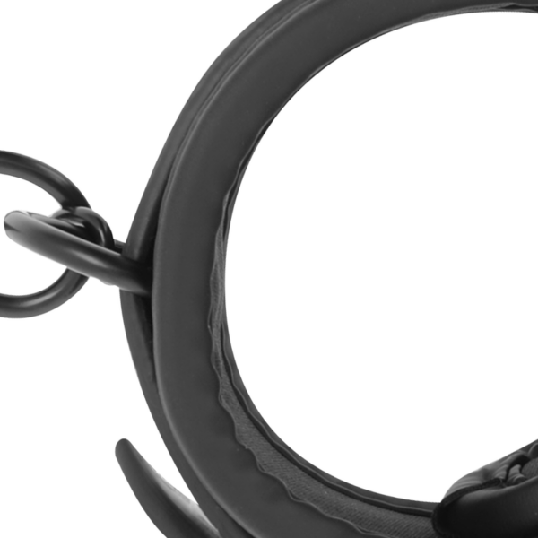 Fetish Submissive - Esposas Tobillos Cuero Vegano Con Forro De Nopreno - Imagen 6