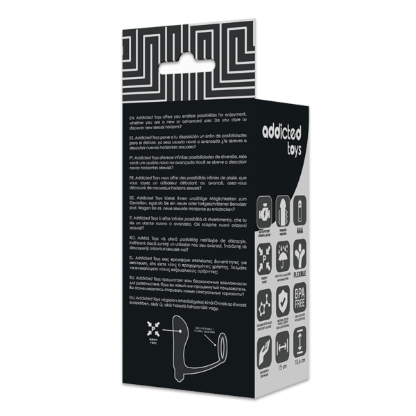 Addicted Toys - Plug Anal Vibrador Con Anillo Pene - Imagen 6