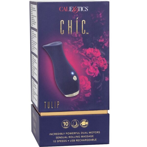Calexotics - Chic Tulip Masajeador Azul - Imagen 8