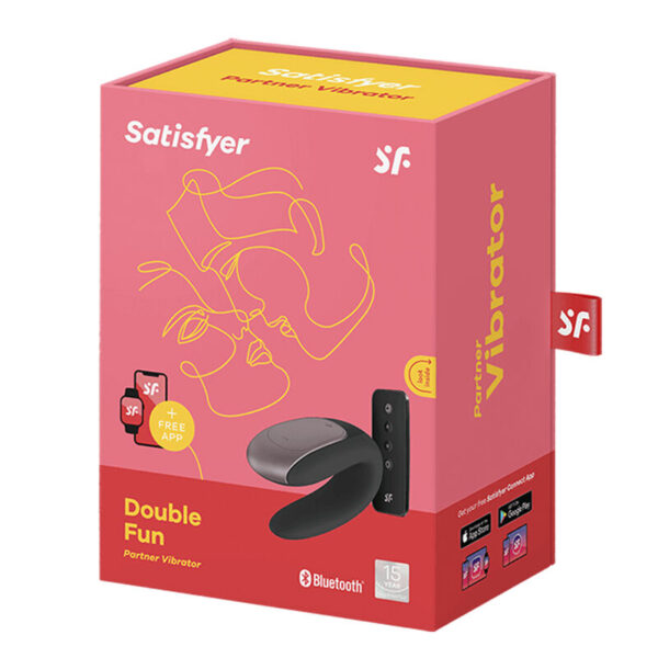 Satisfyer - Double Fun Partner Vibrador Negro - Imagen 9