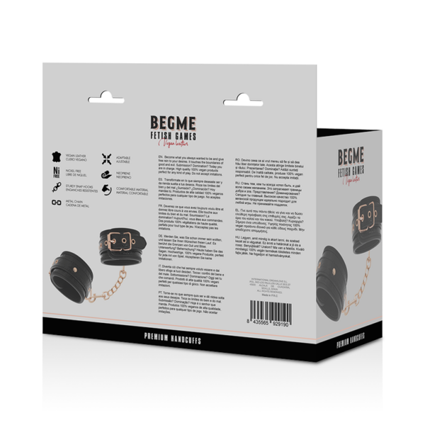 Begme - Black Edition Esposas Para Manos Con Forro De Neopreno - Imagen 9