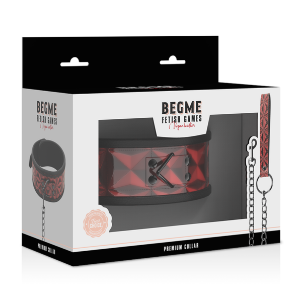 Begme - Red Edition Collar Cuero Vegano Con Forro De Neopreno - Imagen 7