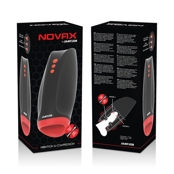Jamyjob - Novax Masturbador Con Vibracion Y Compresión - Imagen 7