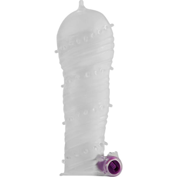 Ohmama - Funda Pene Texturada Con Bala Vibradora Punta Ancha - Imagen 2