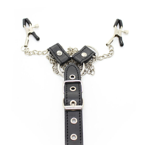Ohmama Fetish - Pinzas Pezones Con Cadenas Y Anillo Pene - Imagen 7