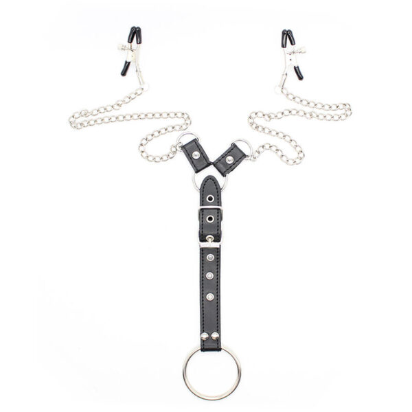 Ohmama Fetish - Pinzas Pezones Con Cadenas Y Anillo Pene - Imagen 8