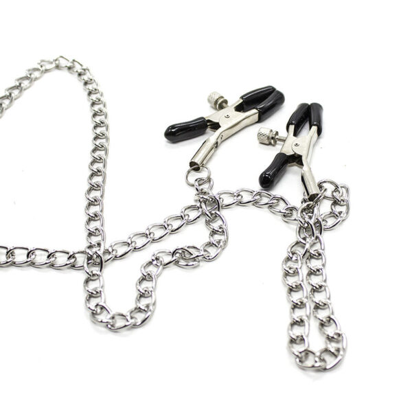 Ohmama Fetish - Pinzas Pezones Con Cadenas Y Anillo Pene - Imagen 9