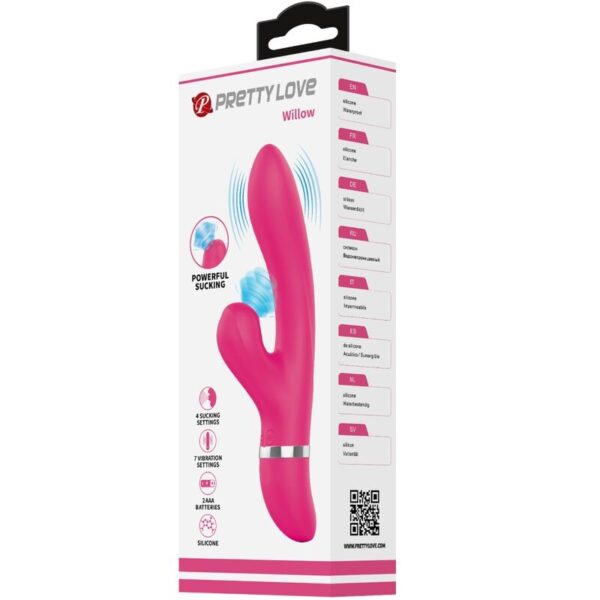 Pretty Love - Willow Vibrador Y Succionador Rabbit - Imagen 4