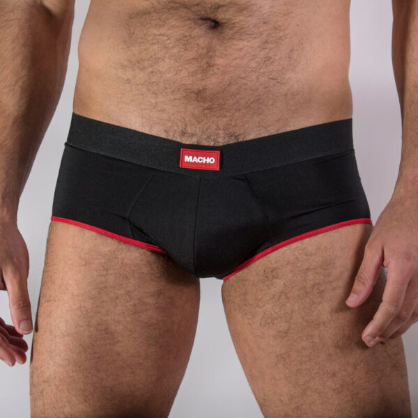 Macho - Ms24R Calzoncillo Brief Dark Rojo S