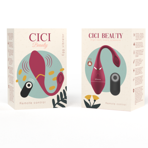 Cici Beauty - Premium Silicone Egg Vibrator Remote Control - Imagen 7