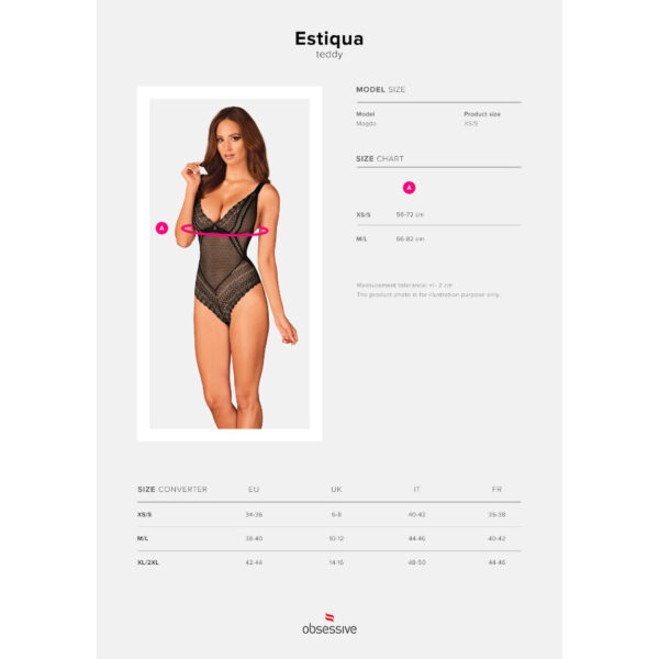 Obsessive - Estiqua Teddy Xs/S - Imagen 5
