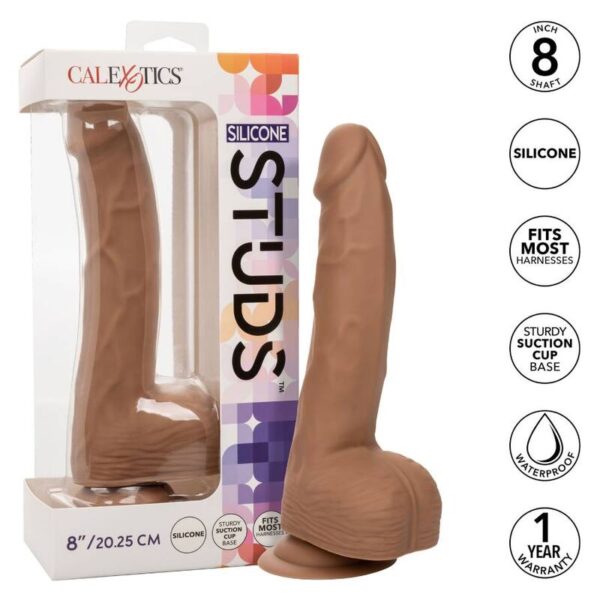 Calexotics - Silicone Studs 20.32 Cm Brown