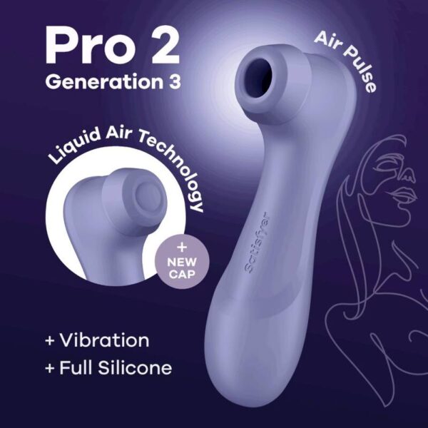 Satisfyer - Pro 2 Generación 3 Liquid Air Technology Granate - Imagen 17